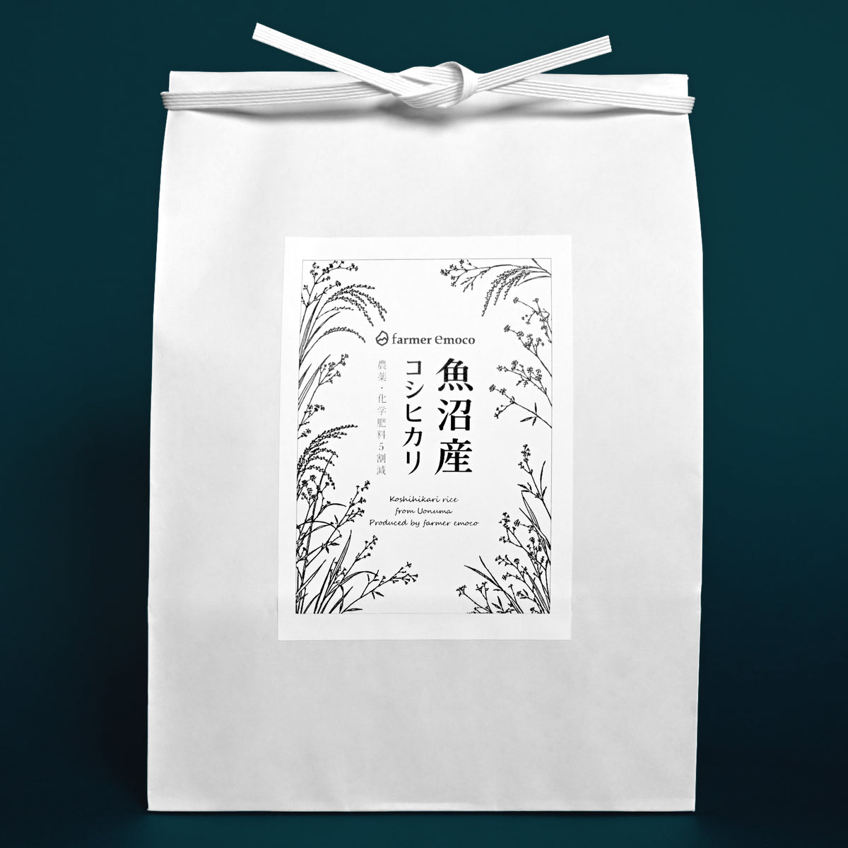 魚沼産コシヒカリ farmer emoco 玄米5kgの商品画像